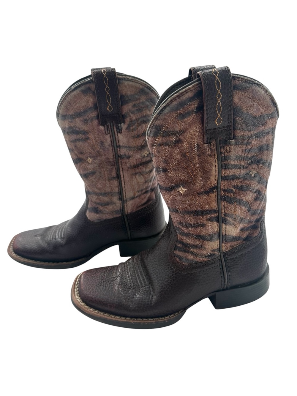 Ariat Kids Quickdraw Western Cowboy Boots Size 10